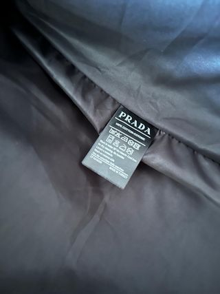 Prada Giubbotto Nero Lucido