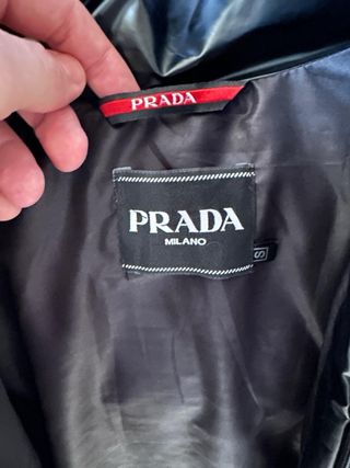 Prada Giubbotto Nero Lucido