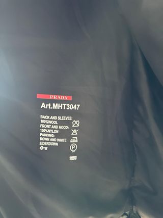 Prada Giubbotto Nero Lucido