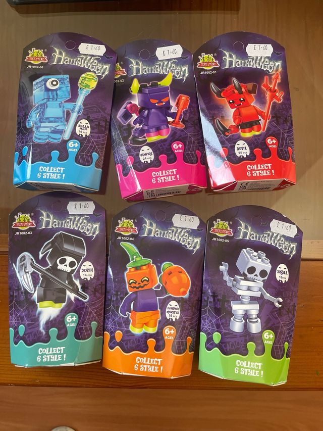 6 figuras de halloween completas