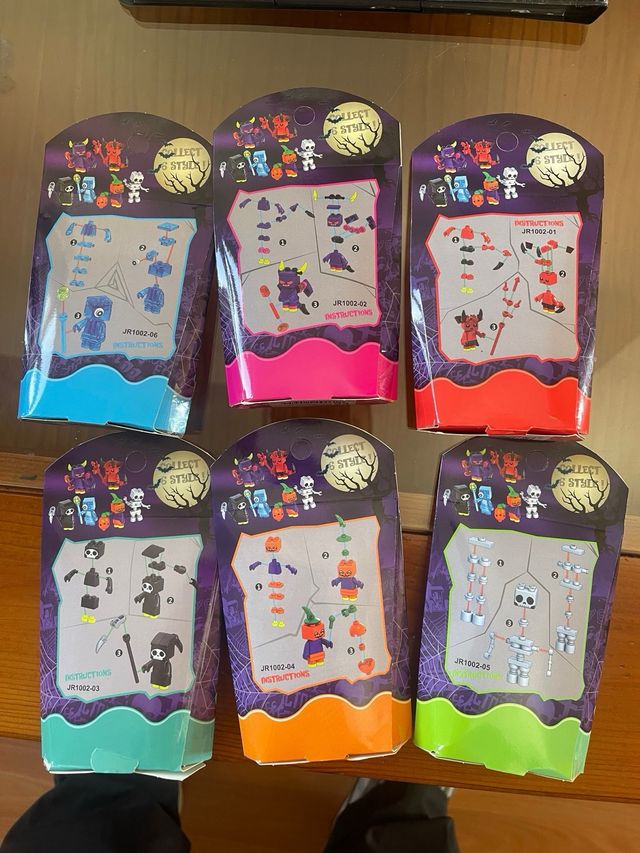 6 figuras de halloween completas