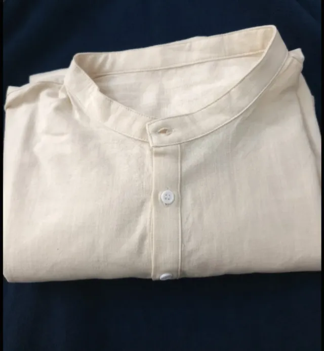 Camicia uomo 100% cotone beige 6XL