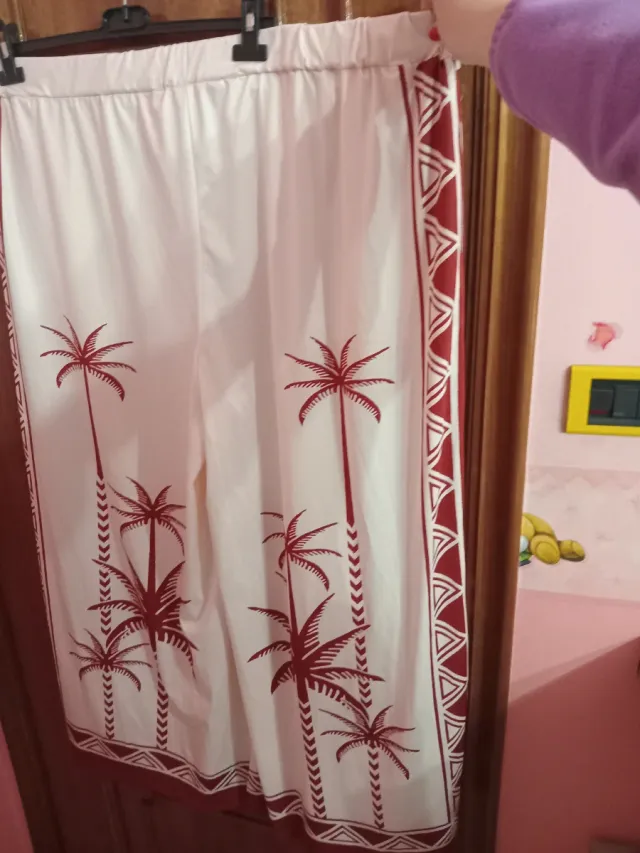 Pantalones anchos palmeras talla 5XL