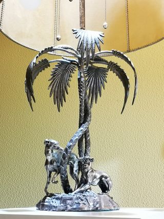 Lámpara Valenti Lévrier 50s 60s galgos palmeras