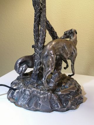 Lámpara Valenti Lévrier 50s 60s galgos palmeras