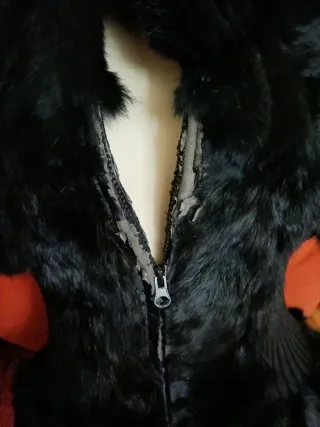 Chaleco piel conejo mujer