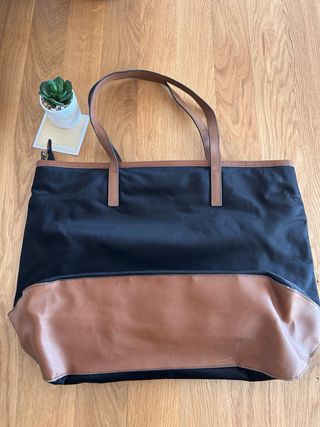 Bolso Michael Kors Negro Nylon Marrón