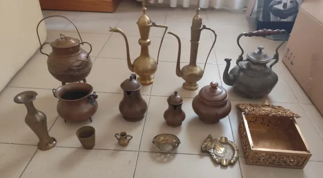 Lote Antigüedades Cobre y Latón