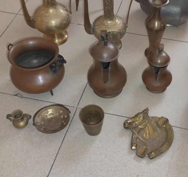 Lote Antigüedades Cobre y Latón