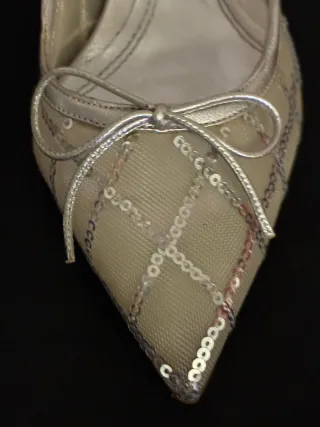 Zapatos Luxex mujer gris plata