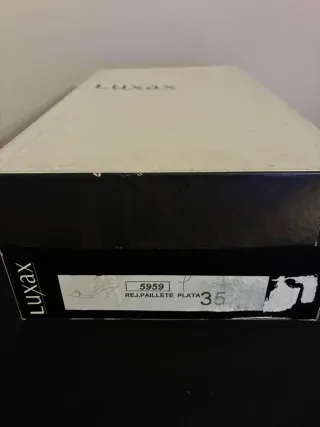 Zapatos Luxex mujer gris plata