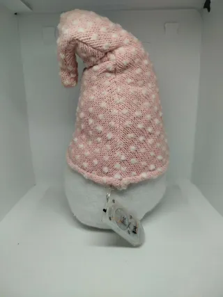 Gnomo Natalizio Rosa con Pois Bianchi