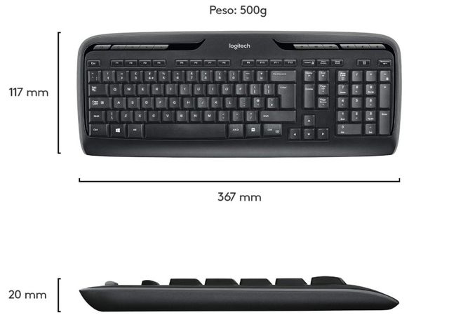 Logitech MK330 Combo Tastiera e Mouse Wireless