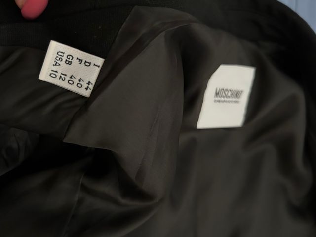Blazer Moschino Negro Talla M