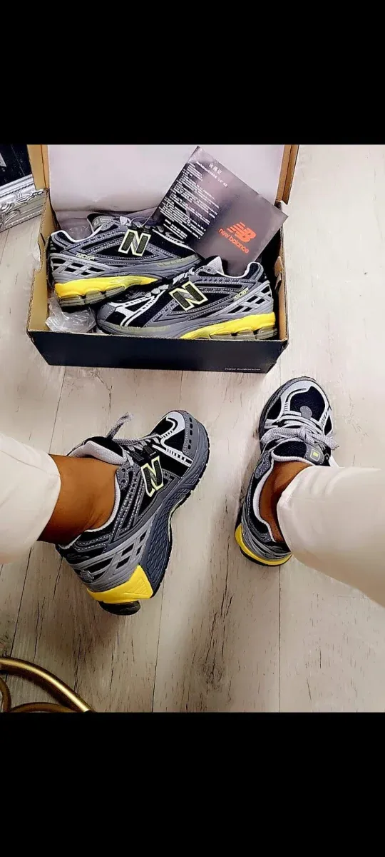 New Balance 36-39 gris/amarillo