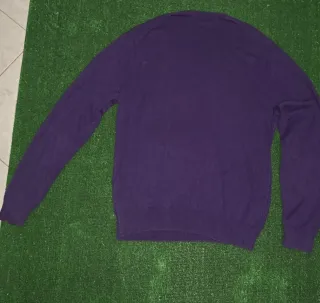 Maglione Polo Ralph Lauren Viola V-Neck