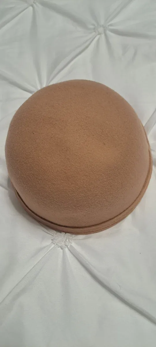 Gorro Bombín Fieltro Beige