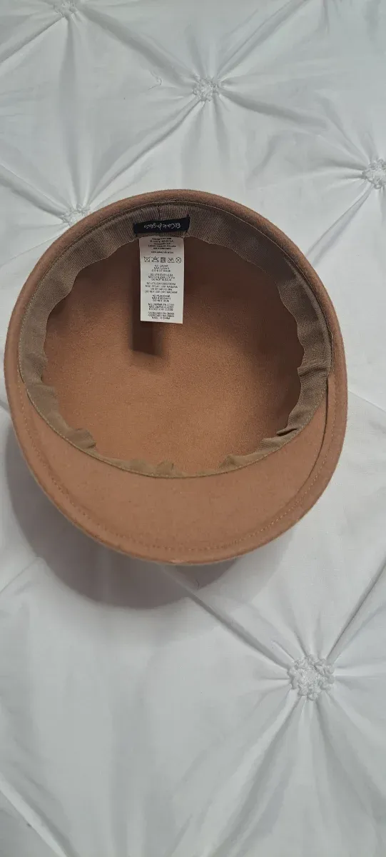 Gorro Bombín Fieltro Beige