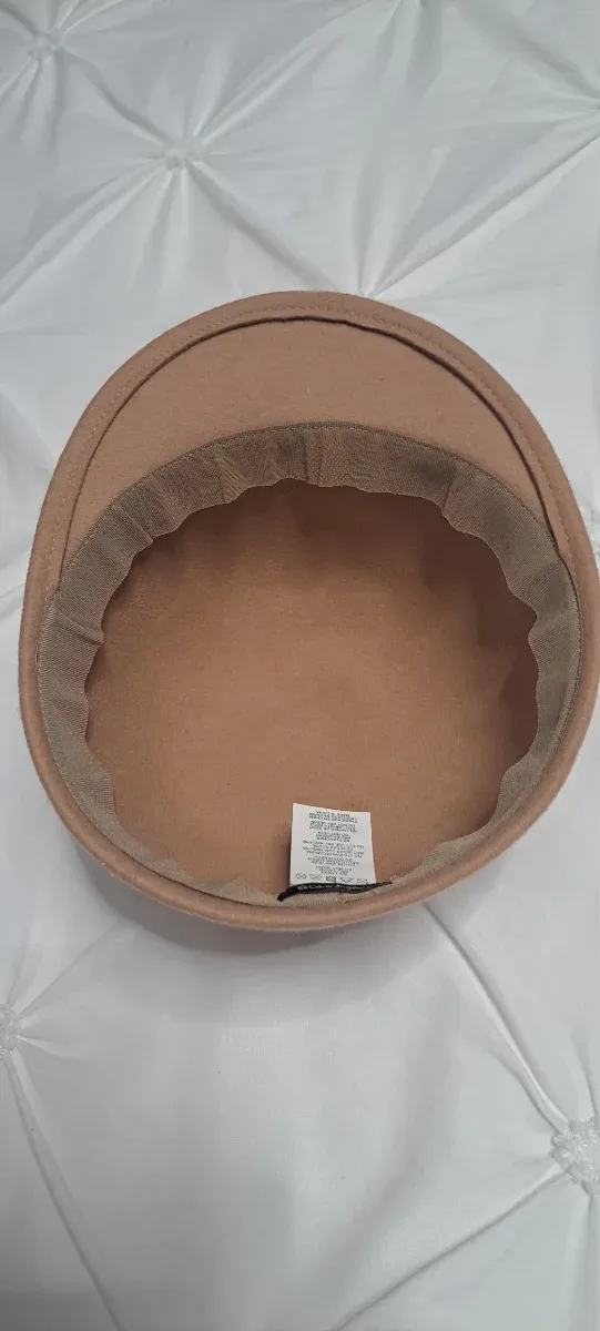 Gorro Bombín Fieltro Beige