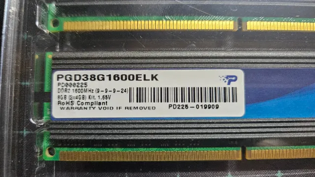 Patriot DDR3 8GB (2x4GB) 1600MHz Kit