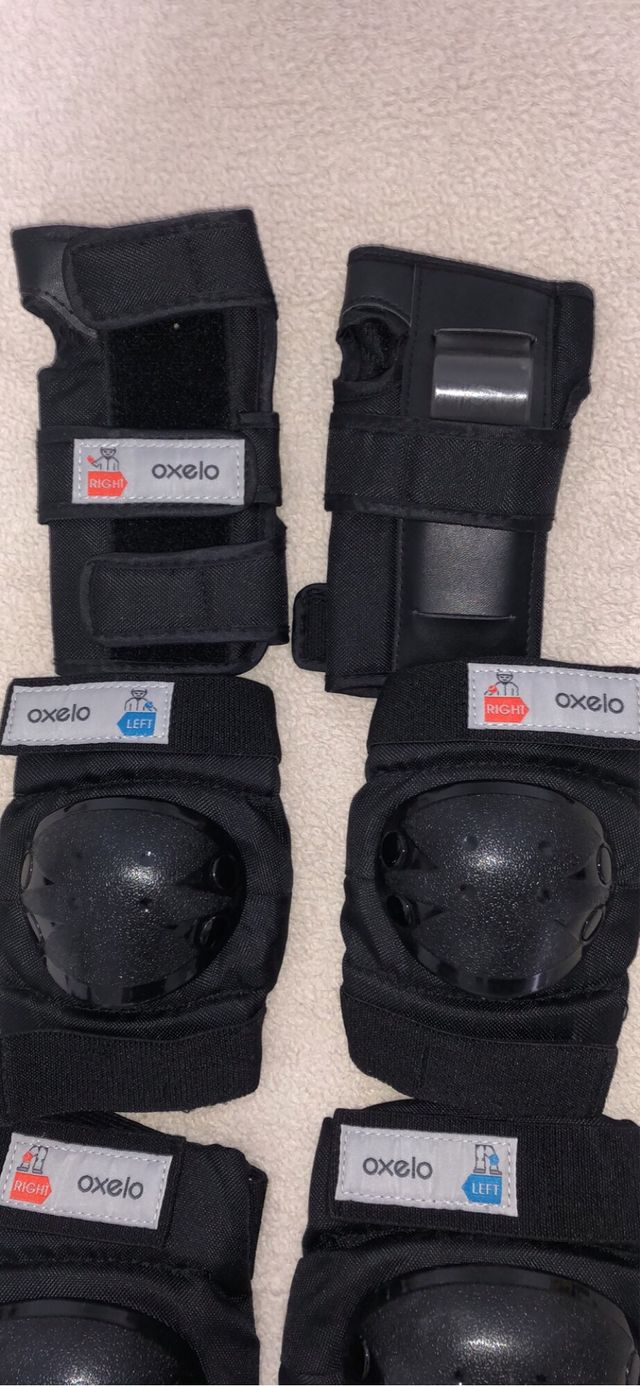 Casco protector infantil y sus complementarios