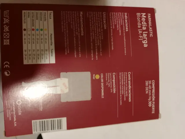 Medias Farmalastic Compresión Fuerte,son 3 pares