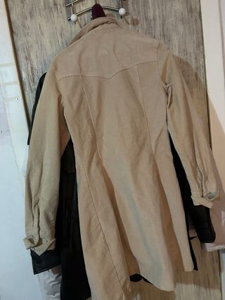 Vestido/Abrigo pana Bershka beige