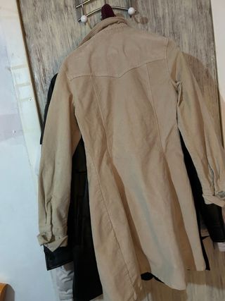 Vestido/Abrigo pana Bershka beige