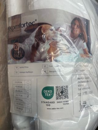 Pack 2 Almohadas Komfortec 50x75cm Ajustables