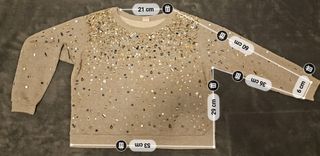 Felpa Pinko grigia con strass