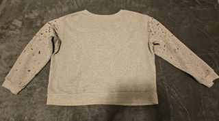 Felpa Pinko grigia con strass