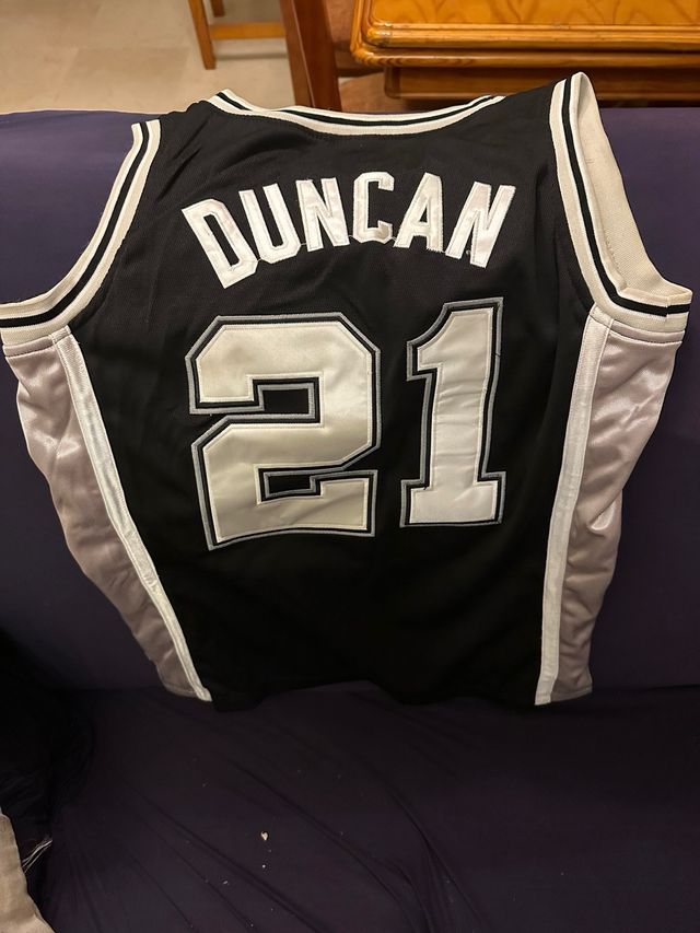 Camiseta Tim Duncan #21 Spurs Mitchell & y Ness