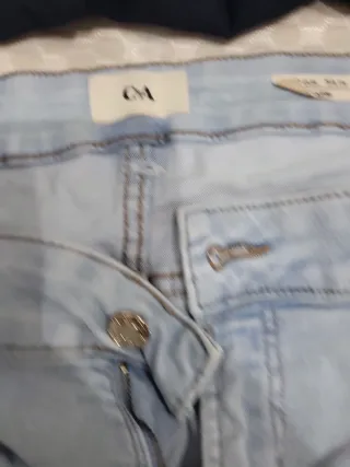 Conjunto Blusa Azul y Pantalón Pescador