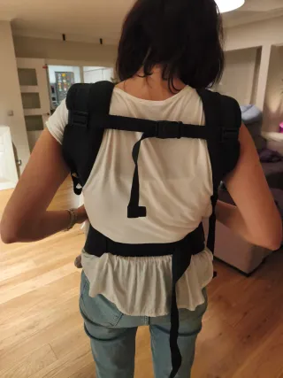 Mochila Portabebés Ergobaby Negra y Beige