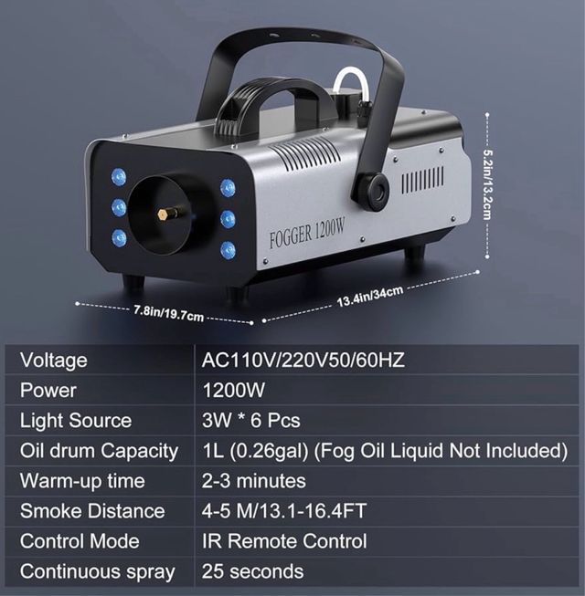 Macchina del fumo per eventi e discoteche