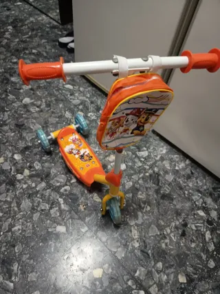 Patinete Patrulla Canina Naranja