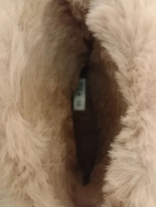 Zapatillas Botas Peludas Beige Marrón,tex 39