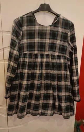 Vestito Zara a quadri verde