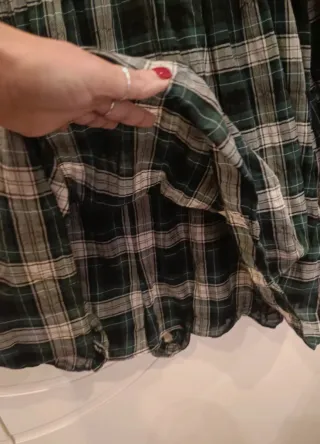 Vestito Zara a quadri verde