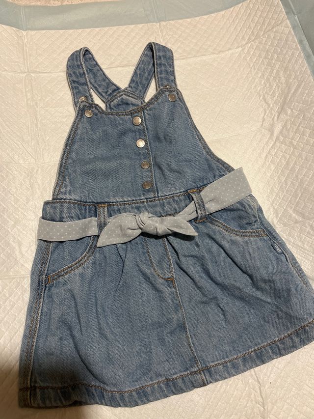 Vestido tejano bebé 6 meses