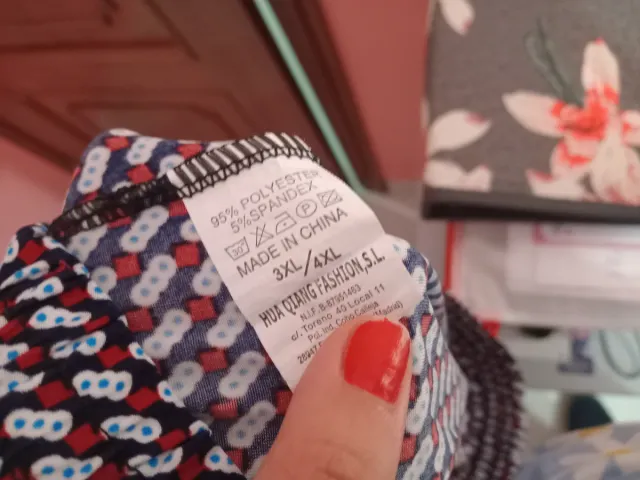 Pantalón corto estampado talla XL