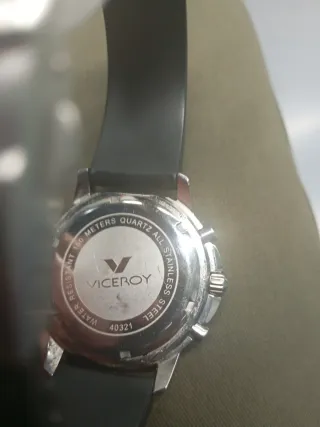 Reloj Viceroy Hombre Negro y Plateado