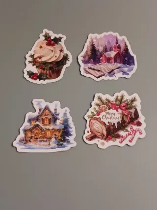 Conjunto com 50 Autocolantes de Natal