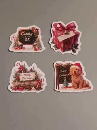 Conjunto com 50 Autocolantes de Natal