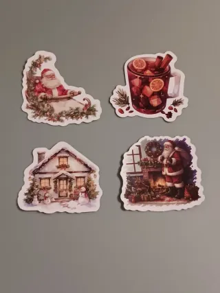 Conjunto com 50 Autocolantes de Natal