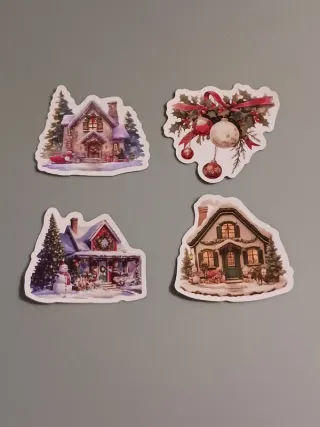 Conjunto com 50 Autocolantes de Natal