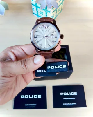 Reloj Police Analógico color Marrón, para Hombre.