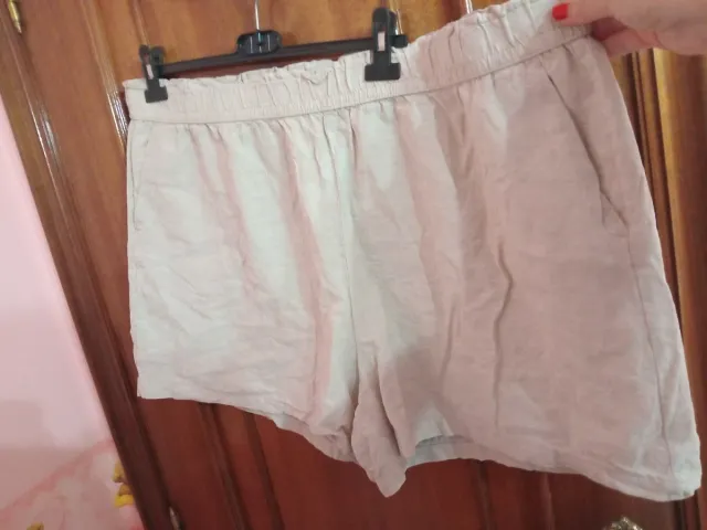 Pantalón corto Dunnes talla XXL beige