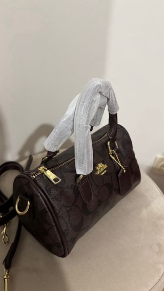 Mala Coach Castanho Dourado