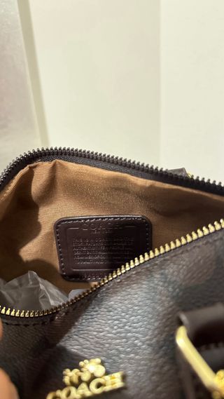 Mala Coach Castanho Dourado